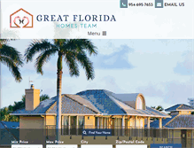 Tablet Screenshot of greatfloridahomes.com